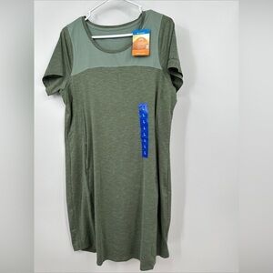 COLUMBIA Women’s Large Active Dress Pullover Omni-Shade Mossy Green